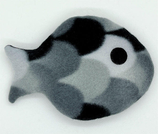 Black and gray fish for hot and cold use